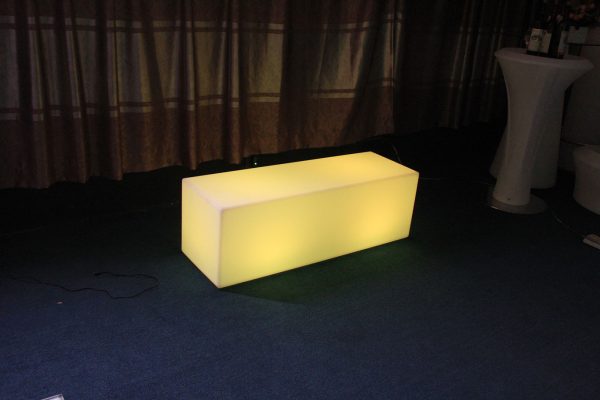 glow rectangle bench