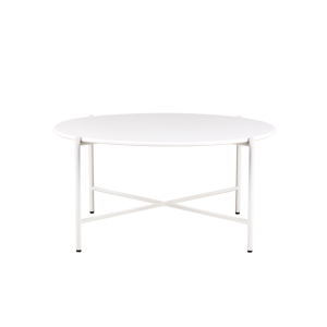 white cross coffee table with white table top