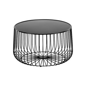 black wire coffee table 