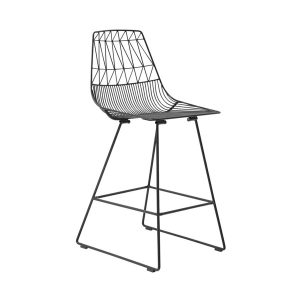 black wire stool