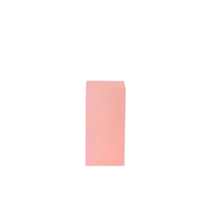 small pink square plinth