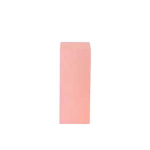 medium pink square plinth