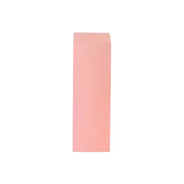large pink square plinth