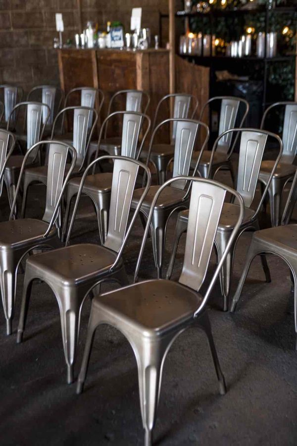 silver tolix chairs
