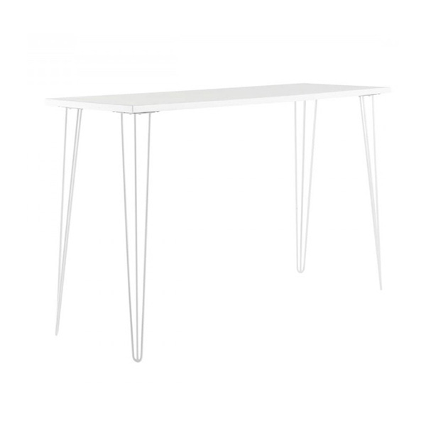 white hairpin high bar table 
