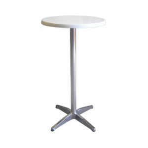 white top cocktail bar table 