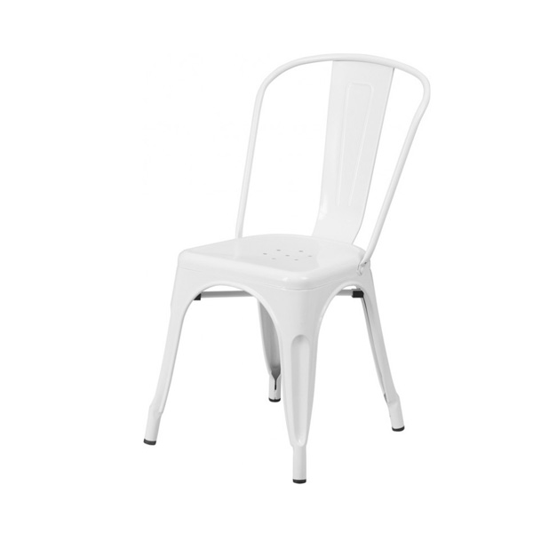 white tolix chair