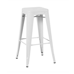 white tolix stool