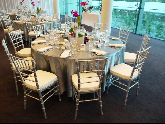 silver tiffany chairs