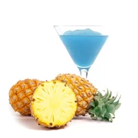 blue hawaiian cocktail slushie drink