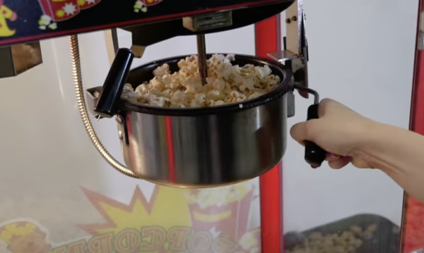 releasing popcorn