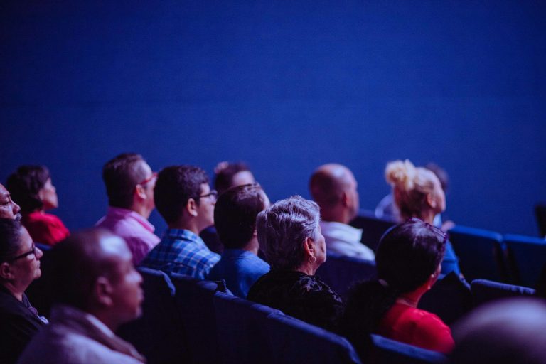 guests seating down at a lecture