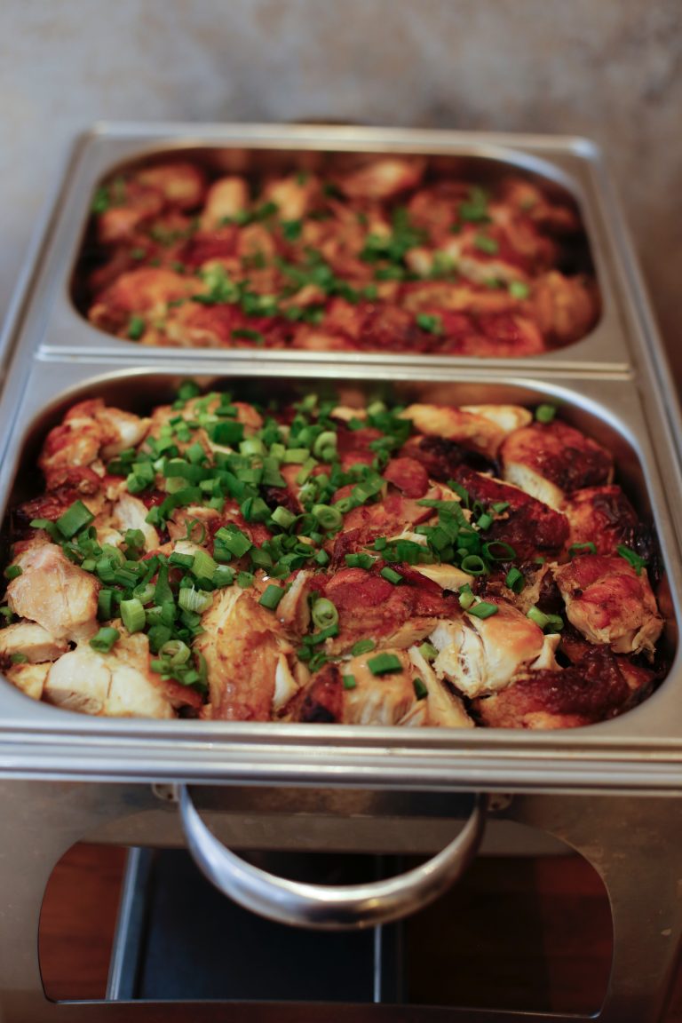 food stored in a bain marie