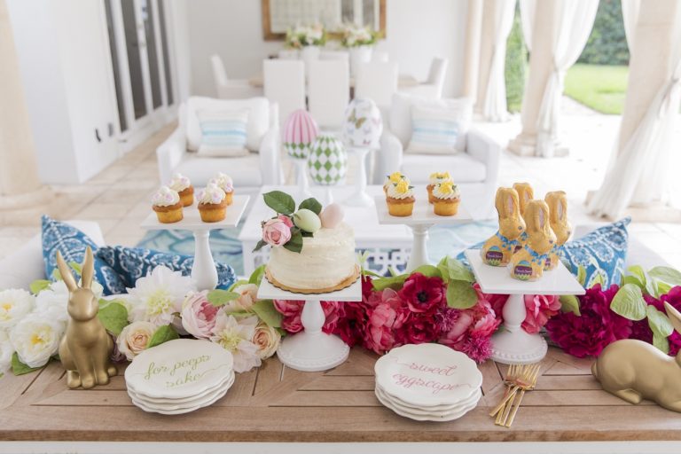 easter dessert table